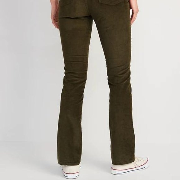 Old Navy Extra High-Waisted Kicker Corduroy Boot-Cut Pants for Women New - Picture 5 of 10